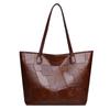 Bolsos para Mujer 2025 Nueva Moda Bolso Tote Casual de Gran Capacidad para Ir al Trabajo Tejido de Alta Gama de Un Solo Hombro Bolso Sobaco de Pu