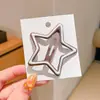 Grampo de Cabelo Estrela Colorido Infantil Adorno de Cabeça Grampo para Franja Lateral de Menina Doce Presilha BB Fofa para Testa de Bebê