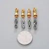 Colgante de Campana Vajra Incrustado de Diamantes de Plata de Ley S925 Separador para Pulsera de Joyería DIY con Cuentas Accesorios para Pulseras de 108 Cuentas