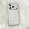 Funda para Teléfono Móvil Estilo Coreano Ins Oso Lindo 17Promax Adecuada para 16Promax Pegamento 15Pro/14Pro Puntos