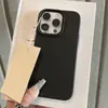 Textura de Couro Adequada para Capa de Celular Apple 17 iPhone 16 Pro Max Cor Sólida 14 Sensação de Alto Padrão 12 Tendência Luxo Atacado