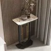 Estructura para Flores de Lujo Ligero Estilo Italiano, Soporte de Piso para Flores para Sala de Estar Estilo Nórdico con Encimera de Roca, Soporte de Hierro de Gama Alta Simple para Macetas