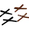 Accesorios Retro Simples de Gamuza con Lazo Atado a Mano para Ropa DIY Pinzas para el Cabello Pinzas Rectas Zapatos Sombreros Tocados Mercería Accesorios