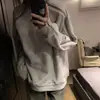 Sudadera con cremallera pesada de color liso retro americana para hombre, primavera/otoño, diseño de nicho, marca de moda, prenda exterior de estilo high street europeo y americano