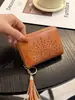 Nicho de Moda Transfronteiriça Carteira Curta Portátil para Mulheres 2026 Nova Retro Simples Versátil Múltiplos Porta-Cartões Porta-Moedas