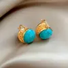 Qingtao Xi Ying Arete de Perla Estilo Coco Francés Aretes Diseño de Nicho Sentido de Diseño Aretes de Lujo Ligero Venta al por Mayor