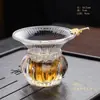 Colador de té al por mayor, filtro de té de vidrio transparente, colador de hojas de té, malla filtrante, filtro, accesorios para juego de té Kung Fu
