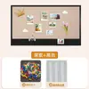 Moldura de Exibição em Quadro de Feltro Ornamento Decorativo DIY Painel de Fundo Quebra-Cabeça de Encaixe Suporte de Exibição Criativo Parede de Fotos de Feltro