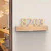 2026 Novo Estilo Placa de Número de Porta de Casa Residencial Personalizada Luxo Leve Criativa Número de Porta de Quarto de Hotel