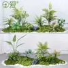 Planta Artificial Empilhada para Paisagismo Sob Escada, Samambaia & Pteri