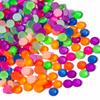 Cristal de Vidro Luminoso Fluorescente para Nail Art com Fundo Plano Diamante Strass Redondo Adesivo Colorido Diamante DIY Acessórios para Joias Feitas à Mão