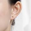 Aretes de plata esterlina 925 productos genuinos aretes elegantes encantadores de borla larga para mujer aretes de gancho plegable de 7 palabras aretes aretes