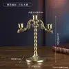 Candelabro de Anjo Romântico com Copo para Vela Quarto Sala de Jantar Mesa Decoração Jantar à Luz de Velas Enfeites Candelabro de Anjo Fofo