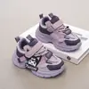 Zapatos de algodón para niñas 2025 nuevos cómodos y frescos nuevos zapatos para niños niños medianos y grandes niña de dibujos animados zapatos de papá estilo primavera