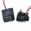 Interruptor em formato de barco + Conector fêmea Tipo-C integrado com cabo, para modificar carcaças de baterias de lítio em tomadas de carregamento