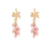 Pendientes de Borla Coloridos de Cuentas Pequeñas Hechos a Mano Estilo Bohemio Moda Pendientes Colgantes Lindos Estilo Vacacional