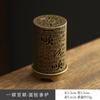 Nuevo Chinoiserie Aleación de Cobre Calabaza Abanico Dragón y Fénix Horno Placa Pipa Quemador de Incienso Tabletas de Aromaterapia Xiaoxiangyun Incienso de Sándalo
