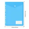 Bolsa Portadocumentos Vertical de PP con Agujeros y Cierre de Velcro A4A5A6 Papel de Examen Estudiantil Bolsa para Documentos de 11 Agujeros 6 Agujeros Bolsa Portadocumentos Impermeable