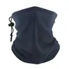 Protetor de pescoço quente de fleece para uso externo no inverno para homens e mulheres, polaina de pescoço de fleece para ciclismo e montanhismo, cobertura de cabeça e máscara facial à prova de vento e frio