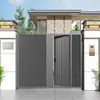 Arco de Jardim em Liga de Alumínio Estilo Europeu Pátio Externo Rural Casa de Autoconstrução Quintal de Vila Treliça Porta de Alumínio Artística Fixa