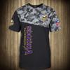 Camiseta Casual de Manga Corta de Moda Transfronteriza 2025 Estampado Digital 3D Camuflaje Genial Atuendo de Pareja Camiseta de Cuello Redondo para Hombre y Mujer