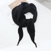 Bufanda triangular de punto de lana nueva de otoño e invierno para mujer, chal exterior cálido y decorativo de color sólido Dongdaemun coreano
