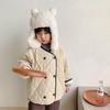 Ropa infantil de Corea del Sur abrigo de pana de algodón para otoño e invierno para niños y niñas abrigo acolchado de algodón de doble botonadura engrosado para bebé