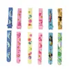 Personalizado de Fábrica PVC Moda Desenho Animado Infantil Pulseira de Silicone para Relógio Dispensadora Estilo Logo Estéreo Pode Ser Personalizado