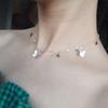 Collar de Mariposa Caliente Transfronterizo para Mujer Verano Celebridad de Internet Mismo Estilo Temperamento Lujo Ligero Alta Gama Versátil Cadena para Clavícula Joyería al Por Mayor