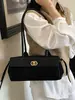 Bolsa de ombro estilo baguette acolchoada transfronteiriça Chanel para mulheres, grande capacidade, estilosa e versátil, adequada para o dia a dia, bolsa de ombro única para mulheres