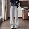 Calça de Maternidade Estilo Americano para Primavera, Calça de Perna Larga Estreita, Calça Esportiva de Uso Duplo, Calça Banana Casual para Maternidade