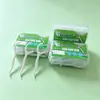 Hilo Dental 50 Caja Palillos de Hilo Dental Casa Plástico Palillo de Dientes Lazo Caja Portátil Hilo Dental Mayoreo
