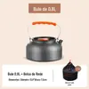 Panela de Acampamento ao Ar Livre Equipamento Completo de Cozinha ao Ar Livre Conjunto de Chaleira de Cozinha Conjunto de Panelas Suspensas Bule Suprimentos para Piquenique