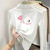 Camiseta de manga larga gruesa para niñas, nueva colección otoño/invierno 2026, capa base de forro polar cepillado, top interior cálido para niñas