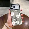 Capa para Celular Apple 15Pro Orquídea Temperamental Transfronteiriça Iphone17 Adequada para 16Promax14 Menina 13 Cor Prata