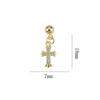Nueva Joyería de Circonita para Uñas Lazo Cruz Super Brillante Corazón Decoración Versátil para Uñas Cadena Colgante de Diamante Perla