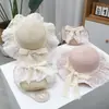 Sombrero de paja para niños, sombrero de verano para niñas, sombrero de princesa, sombrero de playa con protección solar, sombrero de sol para bebé, sombrero de pescador transpirable