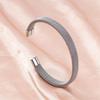 Pulsera transfronteriza europea y americana de acero de titanio chapada en oro de 18k, pulsera ajustable de acero inoxidable, pulsera abierta con sentido avanzado, sentido metálico