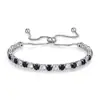 Conjunto de Pulseiras Coloridas Populares Europeias e Americanas Zircônia Combinação Atacado Colorido Dourado Branco Banhado Pulseira Tennis Pulseira