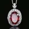 2025 nova joia Huabi cobre banhado a ouro simulação pingente de diamante roxo colar denier grande 18*25 atacado