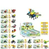 Compatible con Robot de Bomberos de Ingeniería de Alta Tecnología 8 en 1 Le8 Mecha Bloques de Construcción Educativos de Ensamblaje de Partículas Pequeñas Juguete Set de Regalo