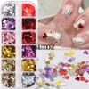 Secuencias para Manicura Estilo Nuevo Y2K Milenio Viento Dulce Fresco Amor Estrella de Cinco Puntas Secuencias Delgadas Decoración de Uñas