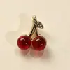 Colar de Garnet Cereja Vermelha para Mulheres, Acessório de Design de Nicho, Novo Estilo de Verão, Corrente para Clavícula Japonesa e Coreana