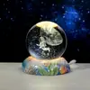 Medusa y Salamandra Brillantes Bola de Cristal 3D Lámpara de Noche Atmósfera Creativa Lámpara de Mesita de Noche Decoración de Escritorio Regalo de Cumpleaños para Estudiante