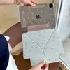 El diseño de huella de perro lineal es adecuado para la funda protectora del nuevo iPad de 11ª generación 2026, air6, simple y linda mini7Pro11