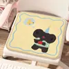 Cojín de asiento para sofá de oficina, dormitorio estudiantil, cojín para silla de dibujos animados lindo, cálido y aislante, acolchado grueso de cachemira sintética