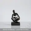 Luxo Leve Moderno Casa Decorações Macias Escultura de Figura Abstrata Modelo Sala Gabinete de TV Estante de Livros Enfeites