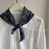 Pañuelo Pequeño Cuadrado Estilo Japonés Ligero Vintage Artístico Superpuesto Estilo Mori Floral Pañuelo de Seda para Viajero Pañuelo para la Cabeza Pañuelo de Algodón Lino Estilo Coreano