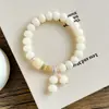 Pulsera Bodhi de Dunhuang de un solo círculo con cuentas budistas, estilo chino nuevo, estilo antiguo, accesorios de garra de gato, joyería unisex