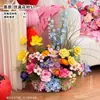 Boda Romántica Arreglo de Boda Floral Sala de Estar Dormitorio Mesita de Noche Flor Artificial Habitación de Boda Suministros Ramo Adornos Decorativos